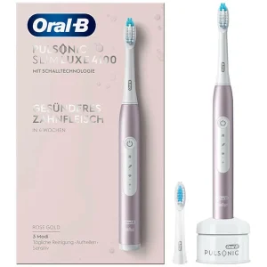 Officielle Meilleure affaire ⌛ Oral-B Pulsonic Slim Luxe 4100 Rosegold – Brosse à Dents à Ultrasons 👍 9