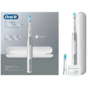 économies garanties Meilleure affaire 🎁 Oral-B Pulsonic Slim Luxe 4500 Brosse à Dents – Brosse à Dents à Ultrasons 😍 9