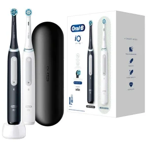 De gros 🥰 Oral-B IO 4 Double Pack – Brosse à Dents électrique 💯 Livraison rapide 9