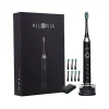 boutique en ligne Nouveau 😍 Ailoria SHINE BRIGHT Incl. 8 Têtes De Brosse Noires – Brosse à Dents à Ultrasons 😍 7