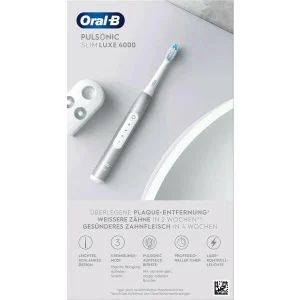 Meilleur prix 💯 Oral-B Pulsonic Slim Luxe 4000 Platinum – Brosse à Dents à Ultrasons 🔥 grande popularité 9