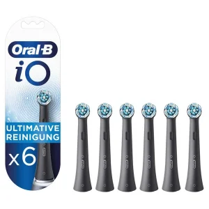 Grosses soldes 🛒 Oral-B IO Ultimate Cleaning 6 Pièces Noir – Accessoires Soins Dentaires 😍 excellente qualité 6