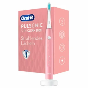 meilleur cadeau Acheter 💯 Oral-B Brosse à Dents Sonique Pulsonic Slim Clean 2000 Rose – Brosse à Dents électrique 👍 9