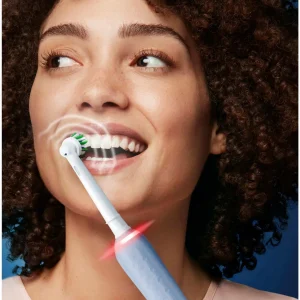 Vente flash 🤩 Oral-B Brosse à Dents Rotative Pro 3 3000 Sensitive Clean, Bleu – Brosse à Dents électrique 👏 achetez pas cher 7