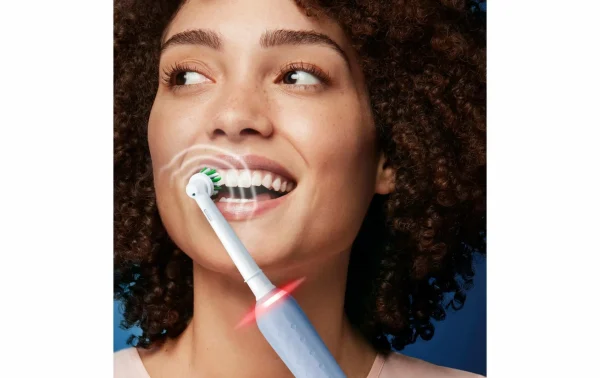 Vente flash 🤩 Oral-B Brosse à Dents Rotative Pro 3 3000 Sensitive Clean, Bleu – Brosse à Dents électrique 👏 achetez pas cher 3