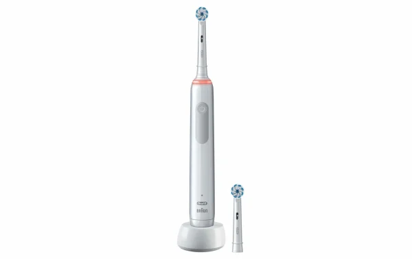 design à la mode Meilleur prix 🥰 Oral-B Brosse à Dents Rotative Pro 3 3000 Sensitive Clean, Blanc – Brosse à Dents électrique 🤩 1