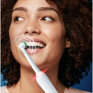 design à la mode Meilleur prix 🥰 Oral-B Brosse à Dents Rotative Pro 3 3000 Sensitive Clean, Blanc – Brosse à Dents électrique 🤩 7