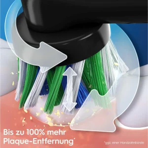 en ligne vente Budget 🌟 Oral-B Brosse à Dents Rotative Pro 3 3000 Cross Action, Noir – Brosse à Dents électrique 🎉 7