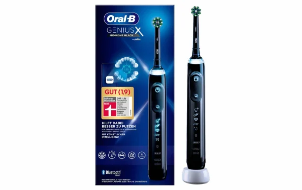 Livraison rapide Les meilleures critiques de 🎉 Oral-B Brosse à Dents Rotative Genius X Midnight Noir – Brosse à Dents électrique 👏 3