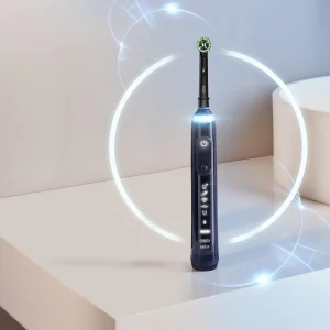 Livraison rapide Les meilleures critiques de 🎉 Oral-B Brosse à Dents Rotative Genius X Midnight Noir – Brosse à Dents électrique 👏 9