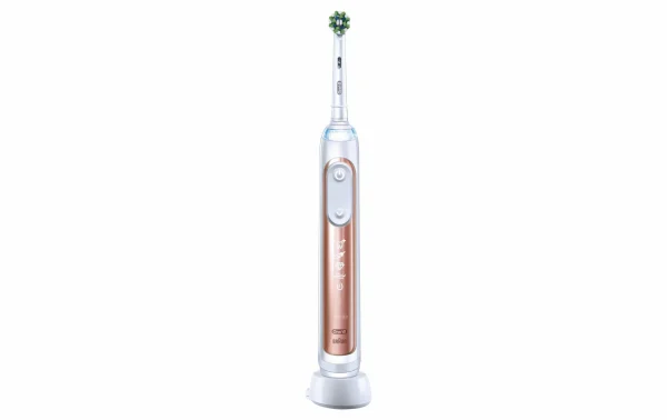 soldes Grosses soldes 😍 Oral-B Brosse à Dents Rotative Genius X Rosegold Or Rose – Brosse à Dents électrique 😀 1