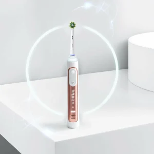 soldes Grosses soldes 😍 Oral-B Brosse à Dents Rotative Genius X Rosegold Or Rose – Brosse à Dents électrique 😀 9