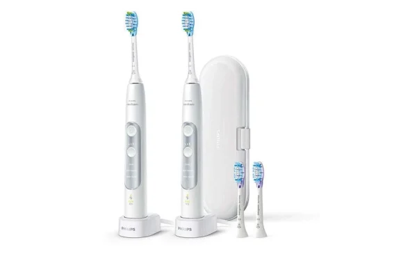 Sortie ⌛ Philips Brosse à Dents Sonique ExpertClean 7300 HX9611/19 Duo – Brosse à Dents électrique 😉 de garantie authentique 1